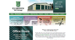 Desktop Screenshot of guardian-self-storage.com